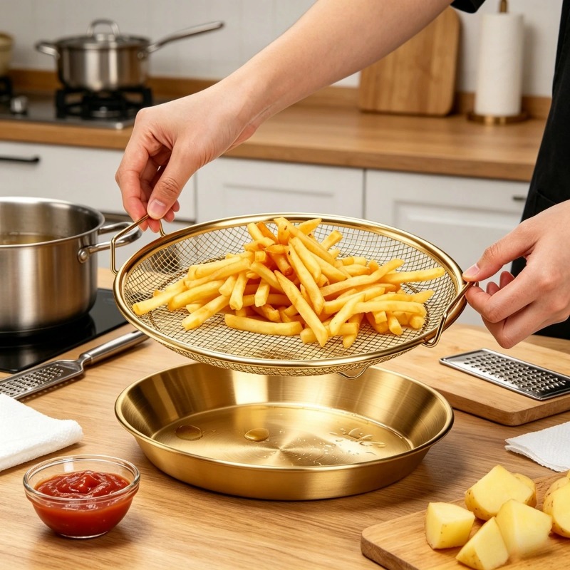 Gold Heavy Duty Deep Fryer Rac - огляд і ціна Kitchen Gadgets Gold