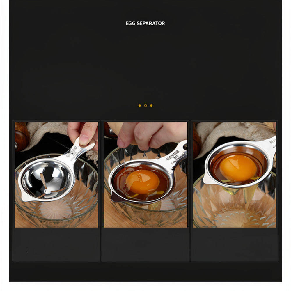 Stainless Steel Egg Yolk Separ - огляд і ціна Kitchen Helper Gadgets